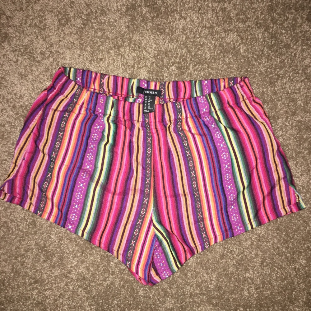 F21 colorful shorts